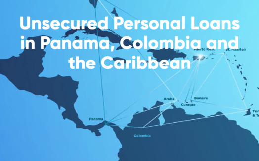 Unsecured Personal Loans with a map background